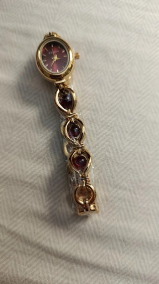 Reloj de pulsera ESIGNER esfera granate mujer