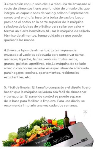 Máquina Envasadora al Vacío Selladora