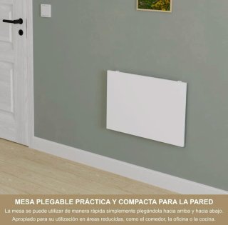 Mesa Plegable Pared 60x40cm Blanca