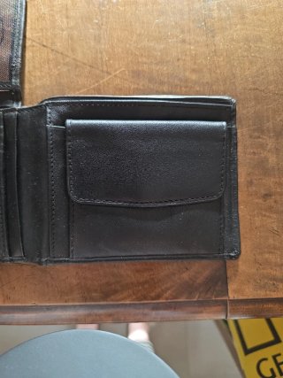 Monedero Billetero Hombre Grande Negro