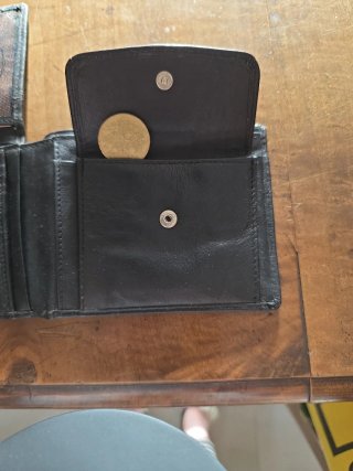 Monedero Billetero Hombre Grande Negro