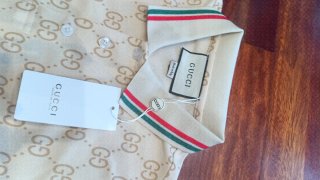 Polo Gucci Beige GG Monogram