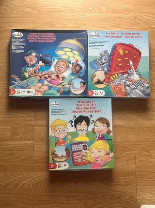 Lote 3 juegos de mesa. Operacion Quien es quien BN