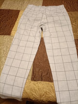 Pantalón de cuadros Bershka gris hombre Talla M