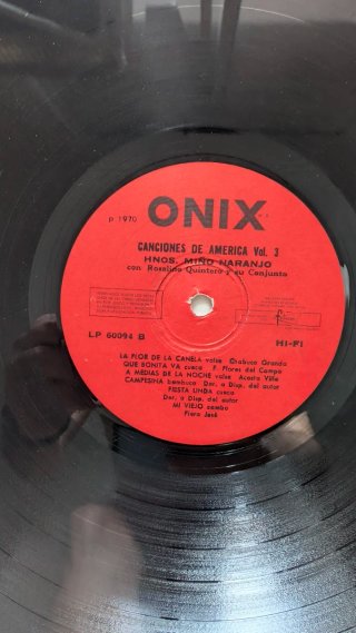 Vinilo Hermanos Miño Canciones de América ecuador