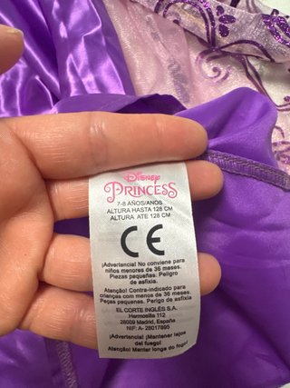 Disfraz Princesa Morado Talla Única