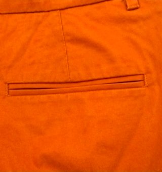 Pantalón naranja de vestir