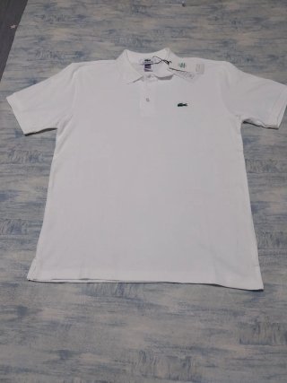Polo Lacoste Blanco Talla L