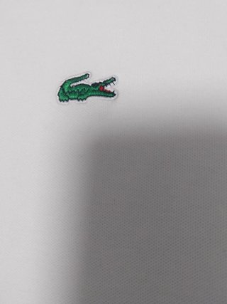 Polo Lacoste Blanco Talla L