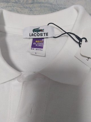 Polo Lacoste Blanco Talla L