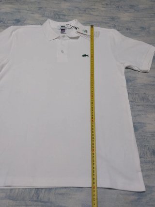 Polo Lacoste Blanco Talla L