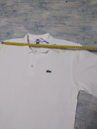 Polo Lacoste Blanco Talla L