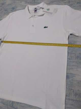 Polo Lacoste Blanco Talla L