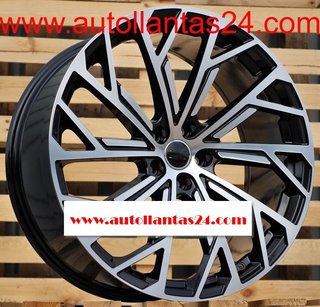 8834 JUEGO DE 4 LLANTAS AUDI RS BLACK META r953836