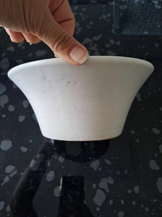 Vaso bianco in ceramica