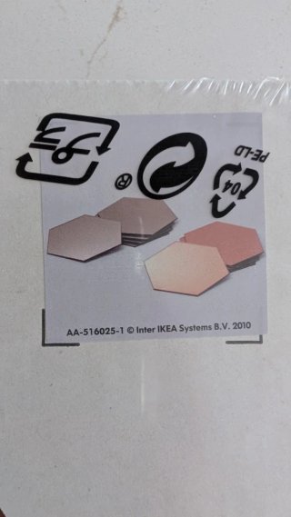 HÖNEFOSS Espejos Hexagonales IKEA (10 uds)