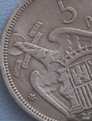 Moneda 5 Pesetas 1957