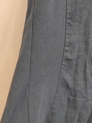 Vestido de lino azul sin mangas