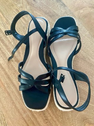Zapato Mujer Esparto Negro