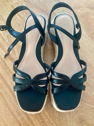 Zapato Mujer Esparto Negro