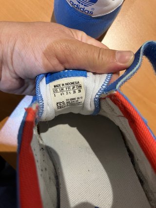 Zapatillas Adidas niño azul/rojo talla 37.5