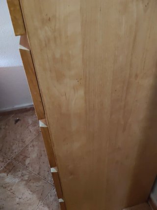 Tocador y Mesitas Malm Ikea Madera