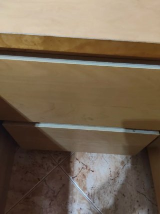 Tocador y Mesitas Malm Ikea Madera