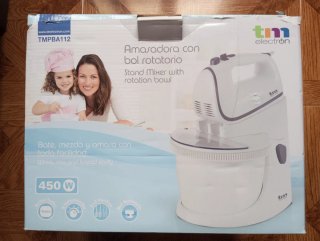 Batidora amasadora blanca