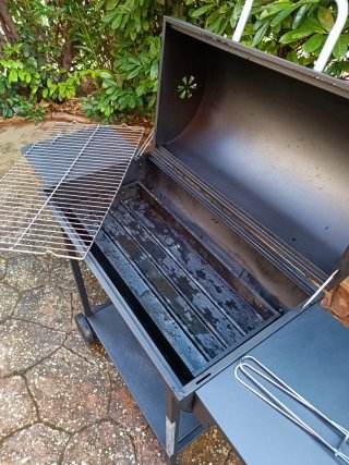 Barbacoa doble carbón