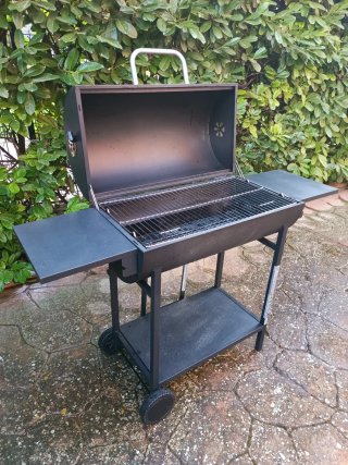 Barbacoa doble carbón