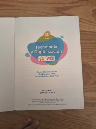 Tecnología y digitalización, II ESO, proyecto Star