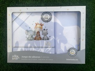Sábanas Cuna Bebé 100% Algodón Inter Baby