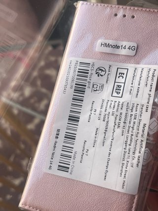 Funda móvil rosa Xiaomi Redmi Note 14 4G