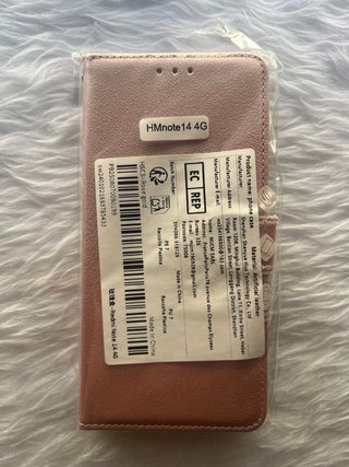 Funda móvil rosa Xiaomi Redmi Note 14 4G