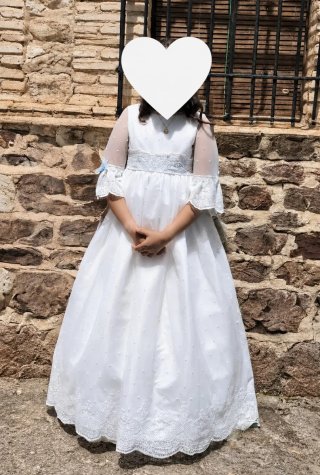Vestido Comunión Blanco Talla 12-13 años