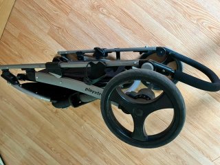 Carrito de bebé 2 en 1 gris