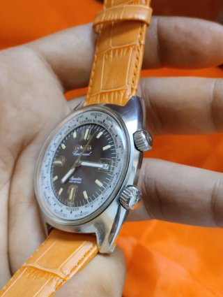 Reloj duward Aquastar Continental World Timer