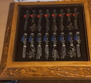 Juego Ajedrez  para Coleccionista Metálico.