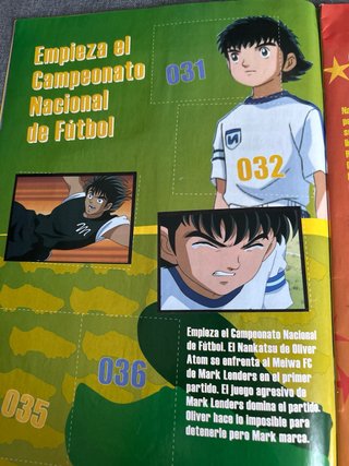 Álbum Cromos Campeones Benji y Oliver