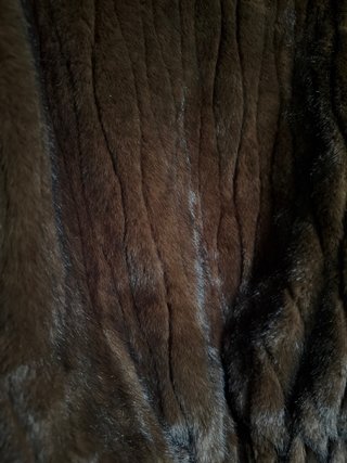 Pelliccia sintetica marrone taglia unica