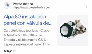 Grifo Presto ALPA 80-N es totalmente nuevo