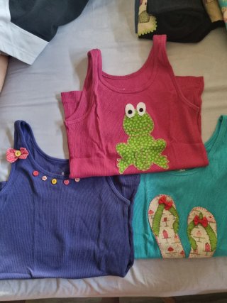 Conjunto 3 Camisetas Tirantes Niña