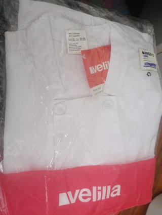Chaqueta Cocinero Velilla Blanca Talla 42