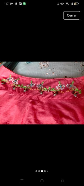 Falda Tanna bordada talla 40