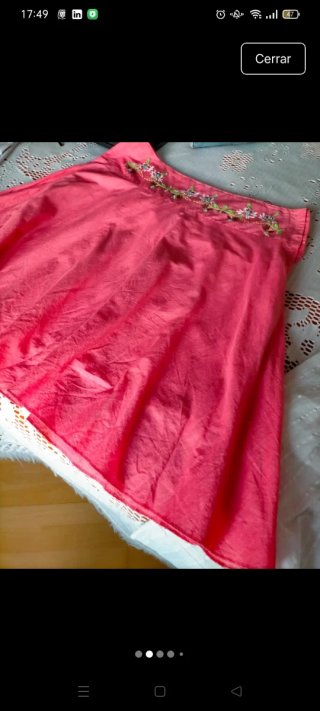 Falda Tanna bordada talla 40