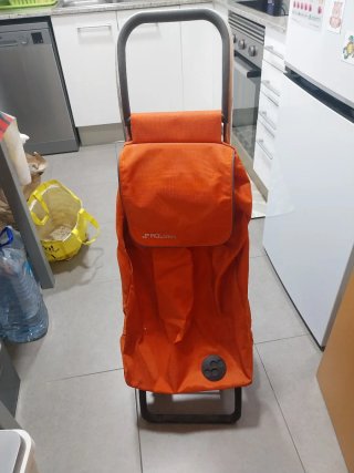 Carrito compra 4 ruedas plegable
