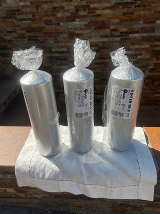 Lote 3 Velas Plateadas 90h cada una a ESTRENAR