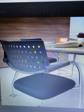 Silla Vitra Visavis Negra Metal