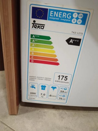 Lavadora Teka Electrónica 7kg 1200RPM