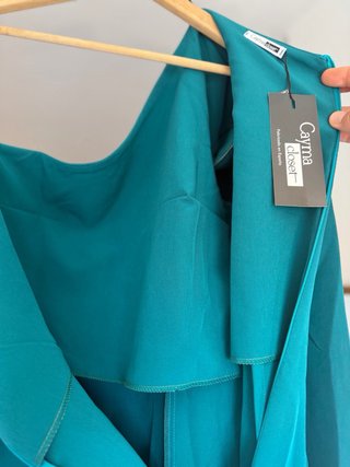 Vestido Fiesta Cayma Talla L Verde Petróleo NUEVO